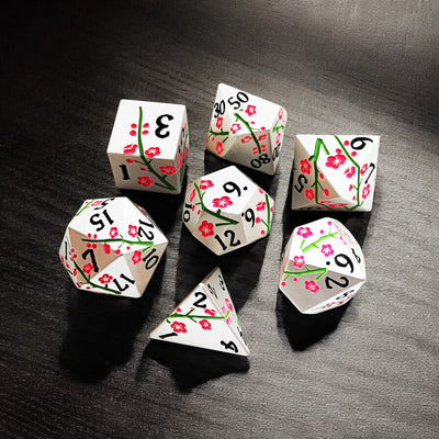 Cherry Snow Dnd D&d Dice Set - Masters Dice