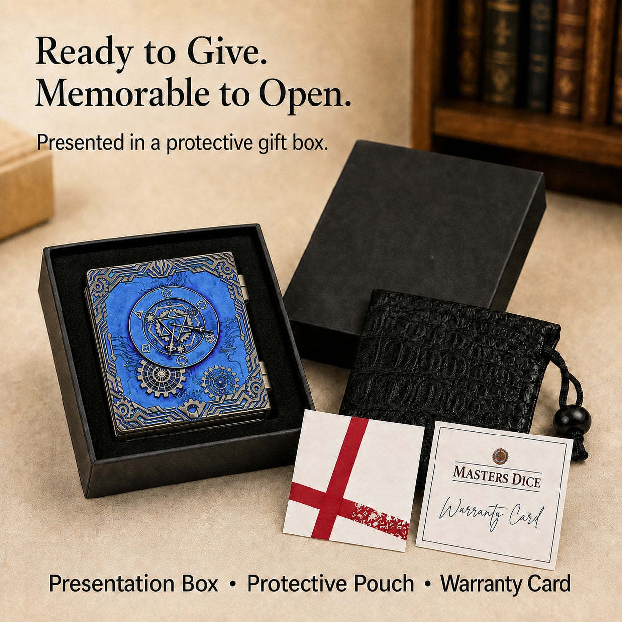 Codex Pearl Blue: gift box presentation