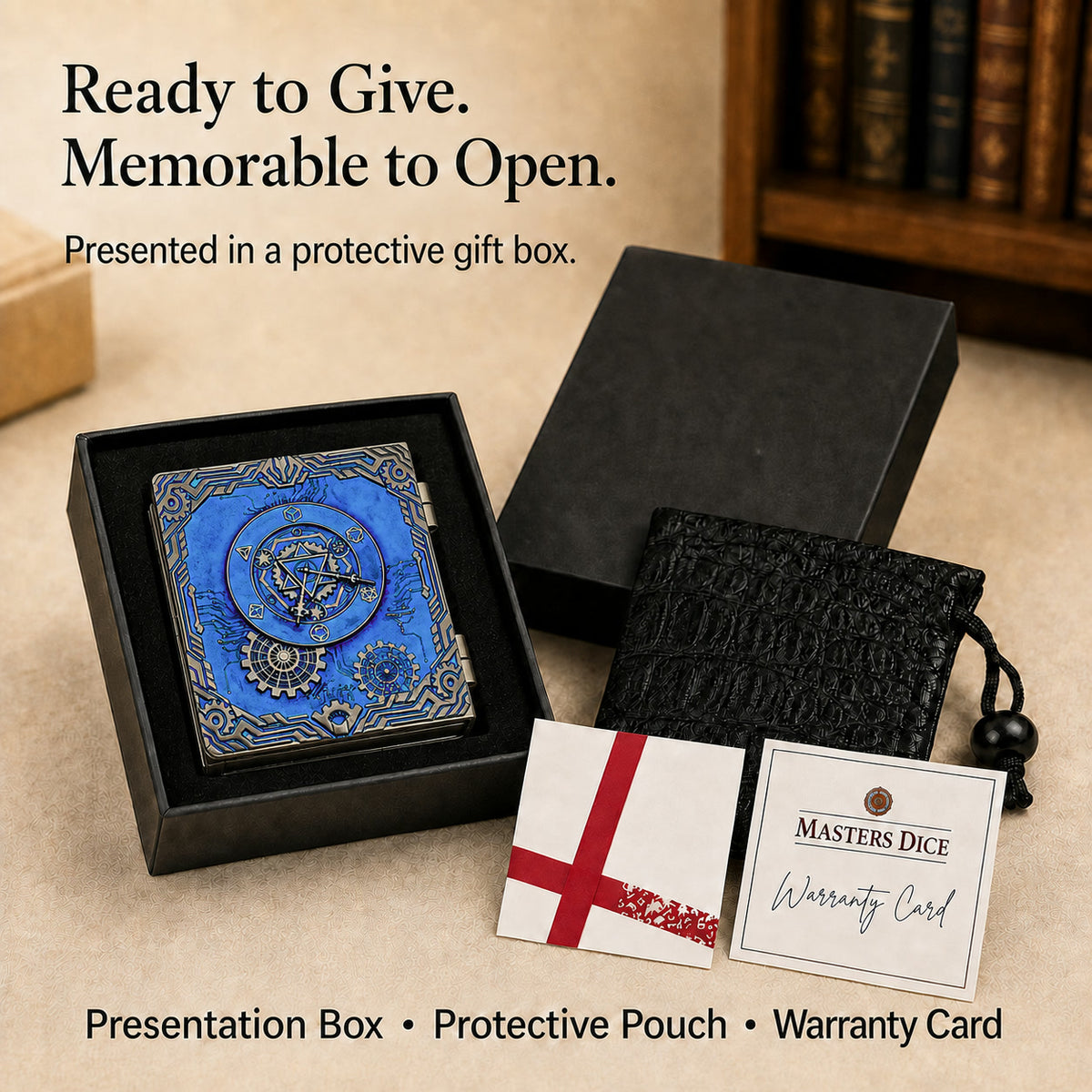 Codex Pearl Blue: gift box presentation