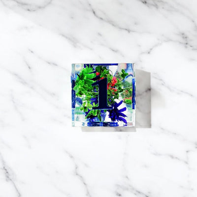 Colorful Verdant Bloom Resin Dnd D&d Dice Set - Masters Dice