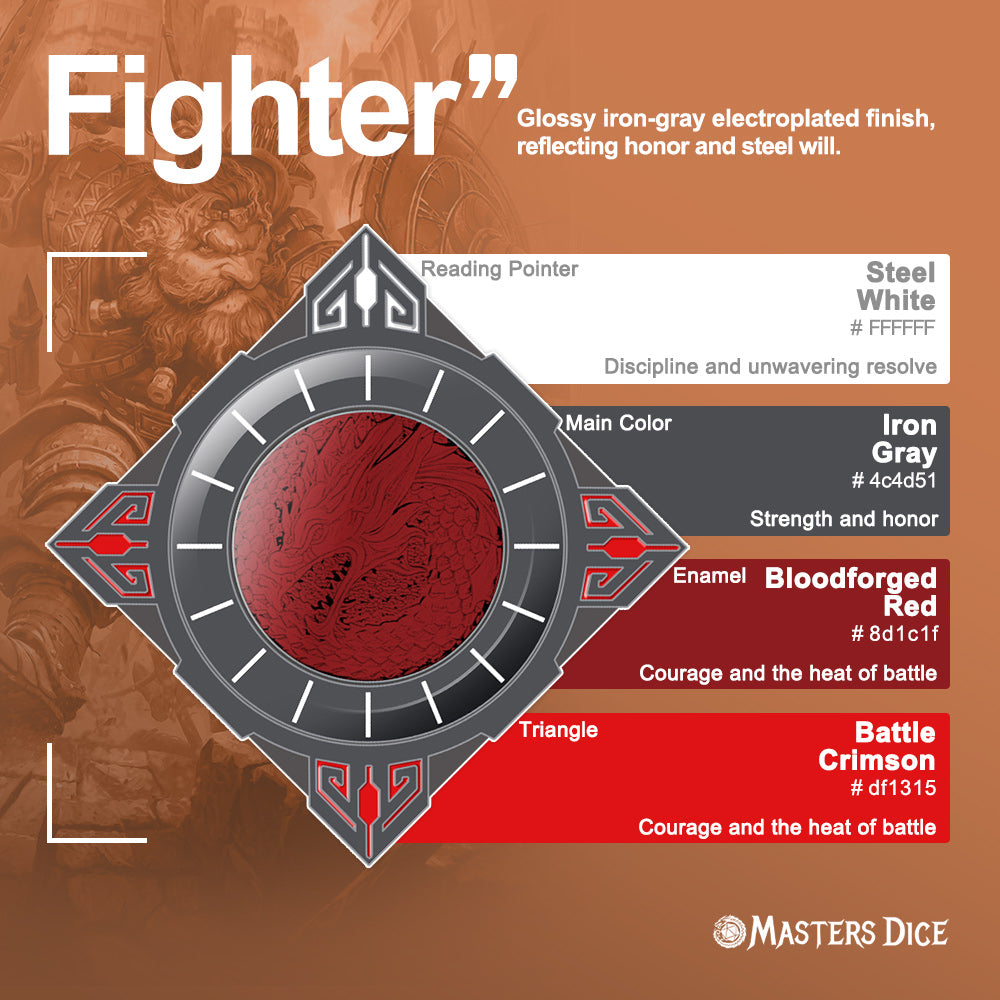 Masters Dice Relic #000 – Class Legacy Spinner | 7 -in-1 Dual-Spinner Metal Dice