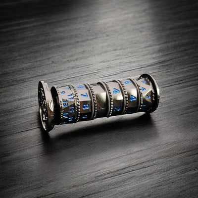 Frost Cipher Black And Blue Cylinder 7 In 1 - Masters Dice