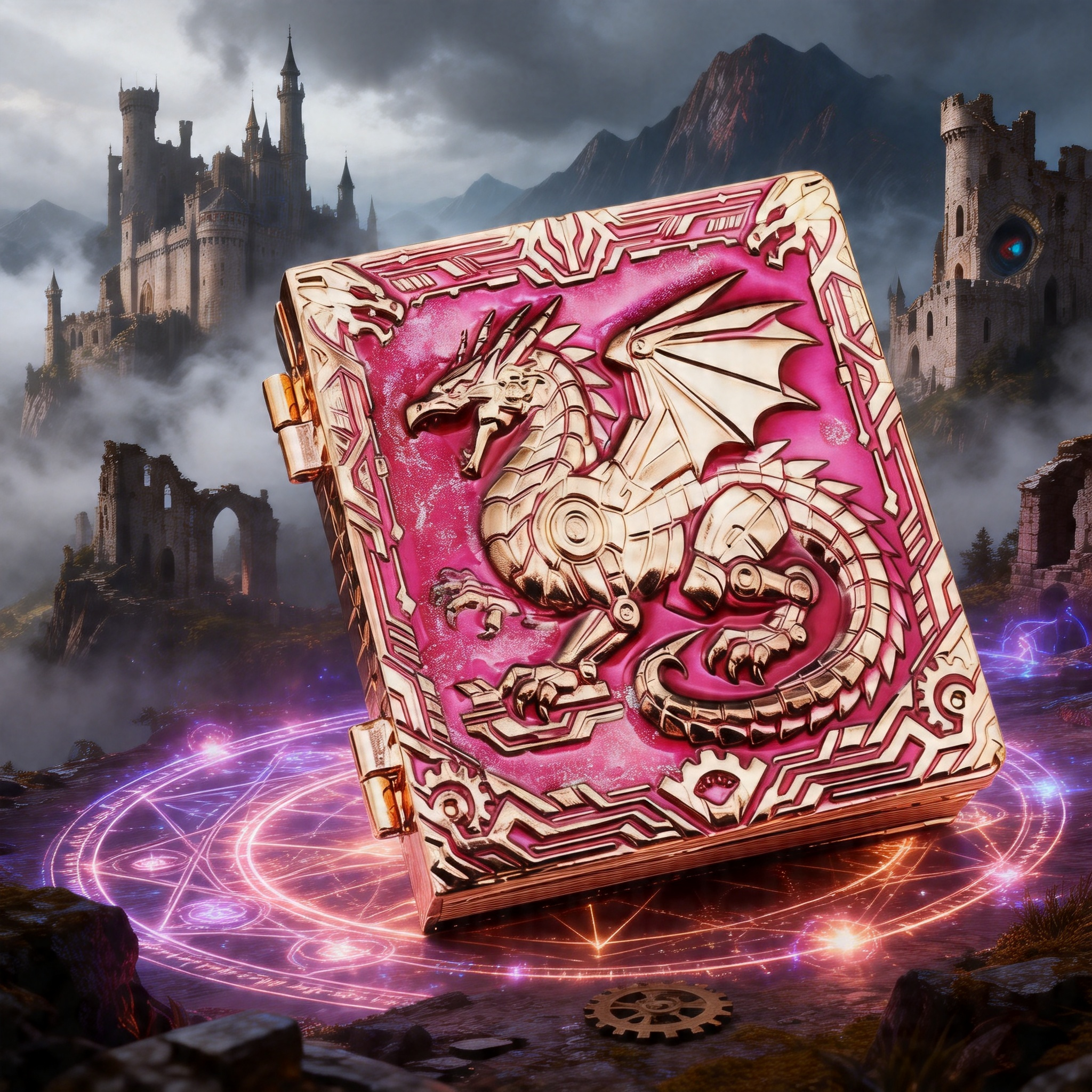 [NEW] Masters Dice Codex #002 – Grimoire | 7-in-1 Pocket Spinner DND Dice Set