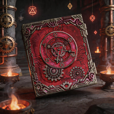 Masters Dice Codex #002 – Grimoire | 7-in-1 Pocket Spinner DND Dice Set