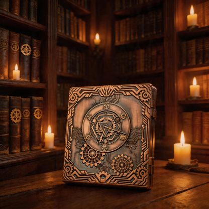 Masters Dice Codex #002 – Grimoire | 7-in-1 Pocket Spinner DND Dice Set