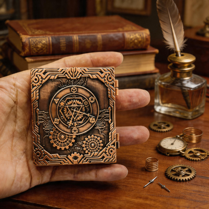 Masters Dice Codex #002 – Grimoire | 7-in-1 Pocket Spinner DND Dice Set