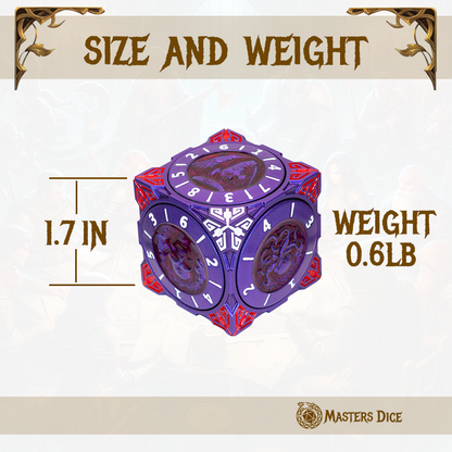 Masters Dice Relic #000 – Class Legacy Spinner | 7 -in-1 Dual-Spinner Metal Dice