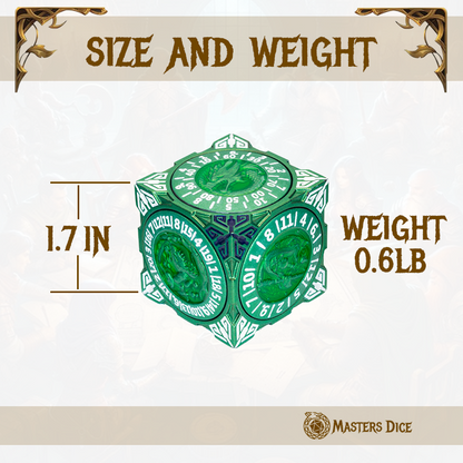 Masters Dice Relic #000 – Class Legacy Spinner | 7 -in-1 Dual-Spinner Metal Dice