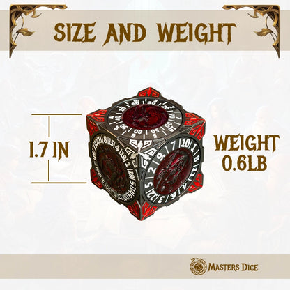 Masters Dice Relic #000 – Class Legacy Spinner | 7 -in-1 Dual-Spinner Metal Dice