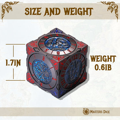 Masters Dice Relic 001 – 7 - in - 1 Monster Cube Spinner DND Dice for Dungeon Masters & True Fans - Masters Dice