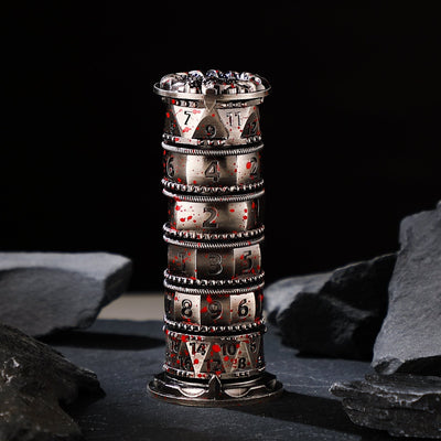 Tower Of Crimson Fate Metal Tower Dice 7 - In - 1 - Masters Dice